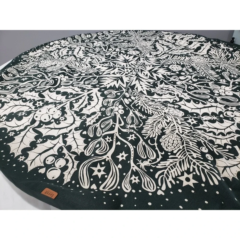 FERM LIVING Winter Forest Tree Blanket Skirt Boho Minimalist Scandinavian Nordic